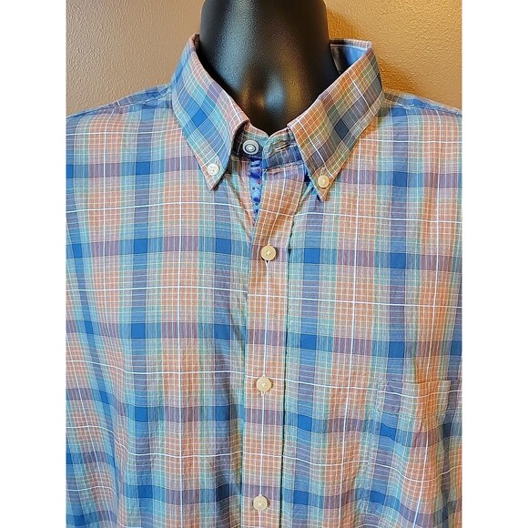 TAILORBRYD 1930 Collection Plaid Cotton Short Sleeve Shirt | XXL - Picture 4 of 13